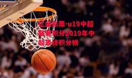 亿盛彩票-u19中超联赛积分2019年中超最终积分榜